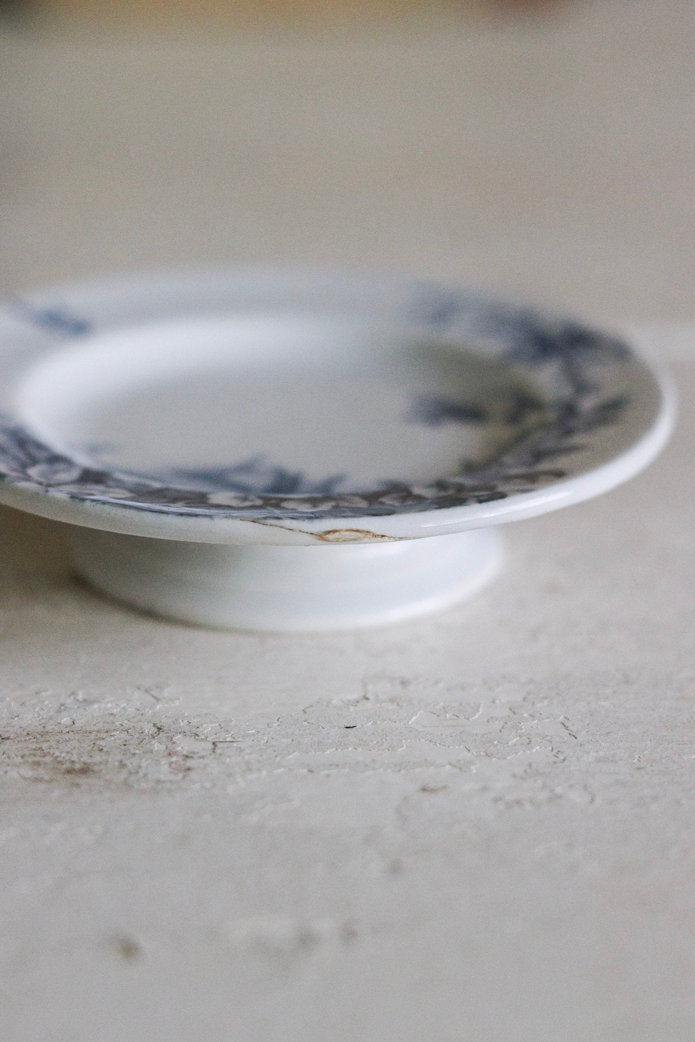 Antique French Dînette Set Transferware Cake Plate No. 1