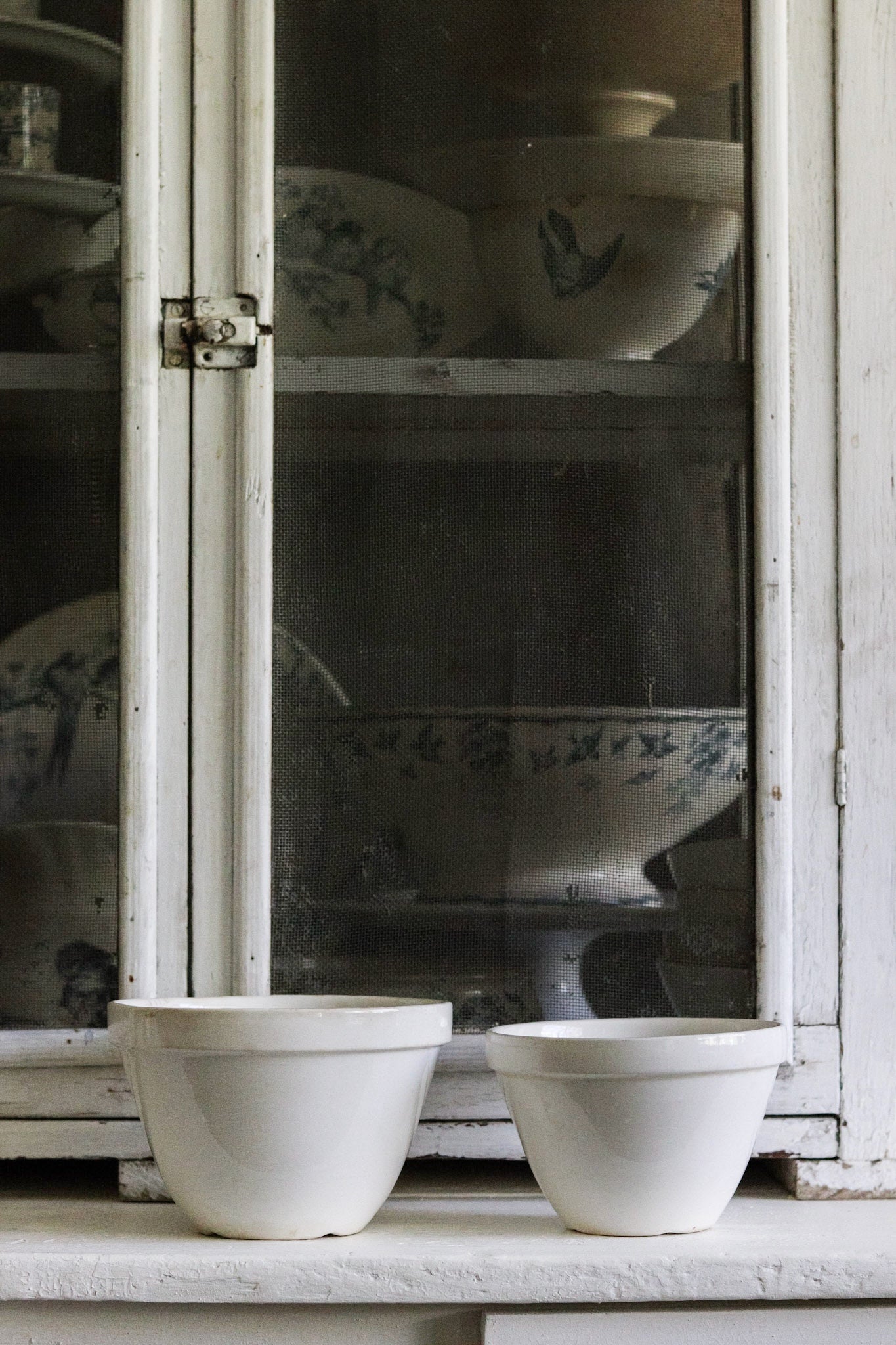 Pair of Vintage English Pudding Bowls No.1