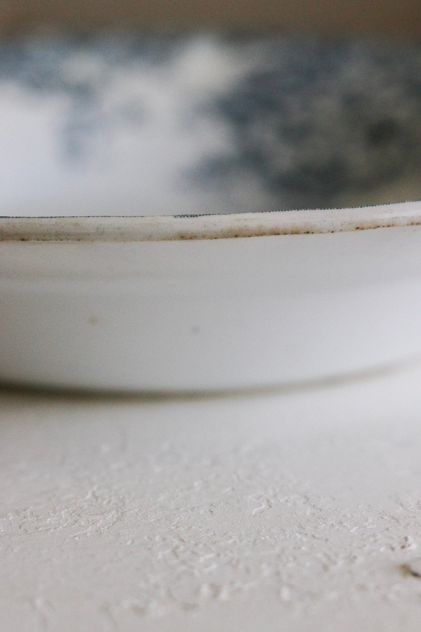 Antique French Transferware Bowl with Flowers