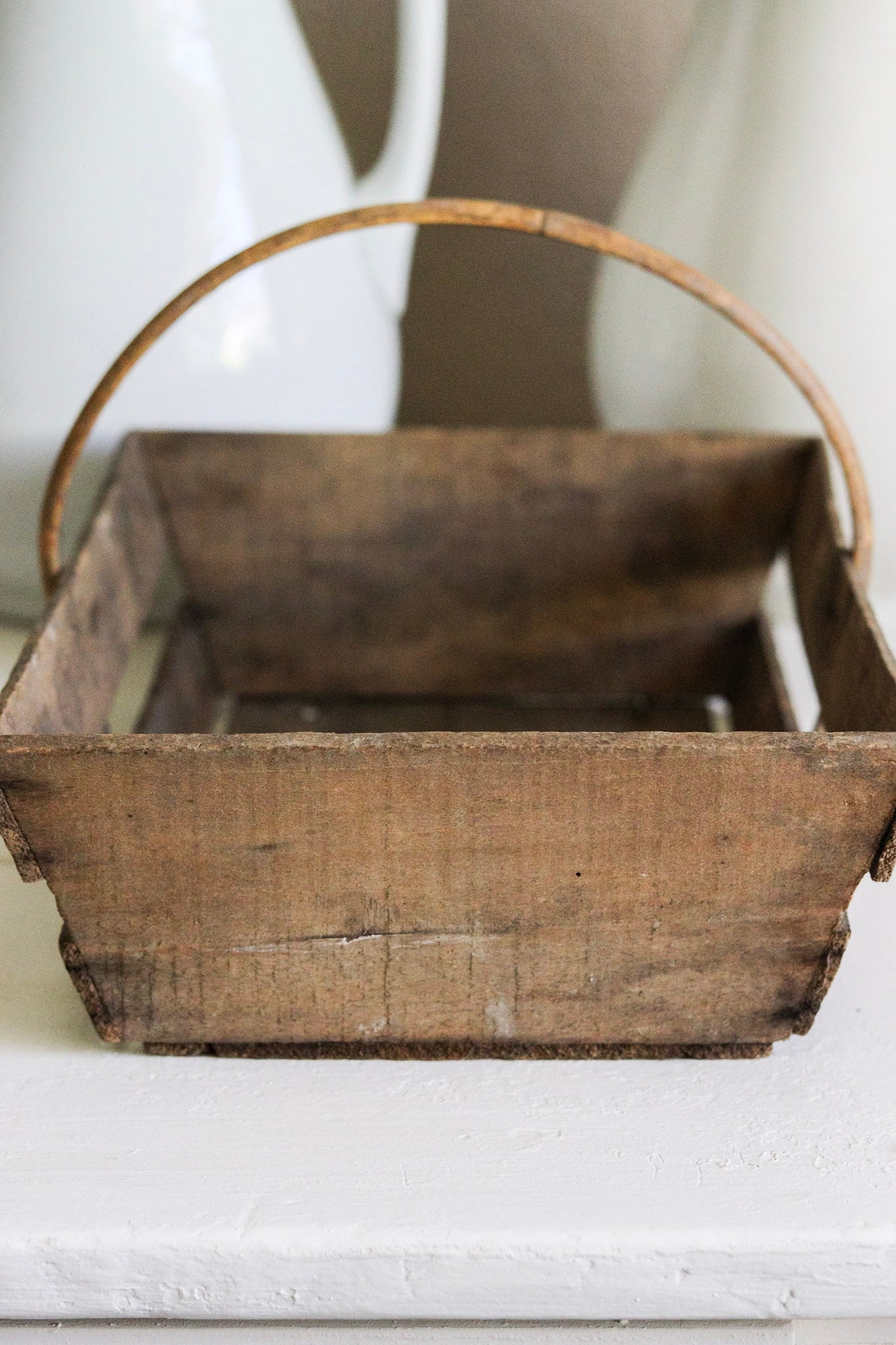 Rustic Vintage French Trug No.1