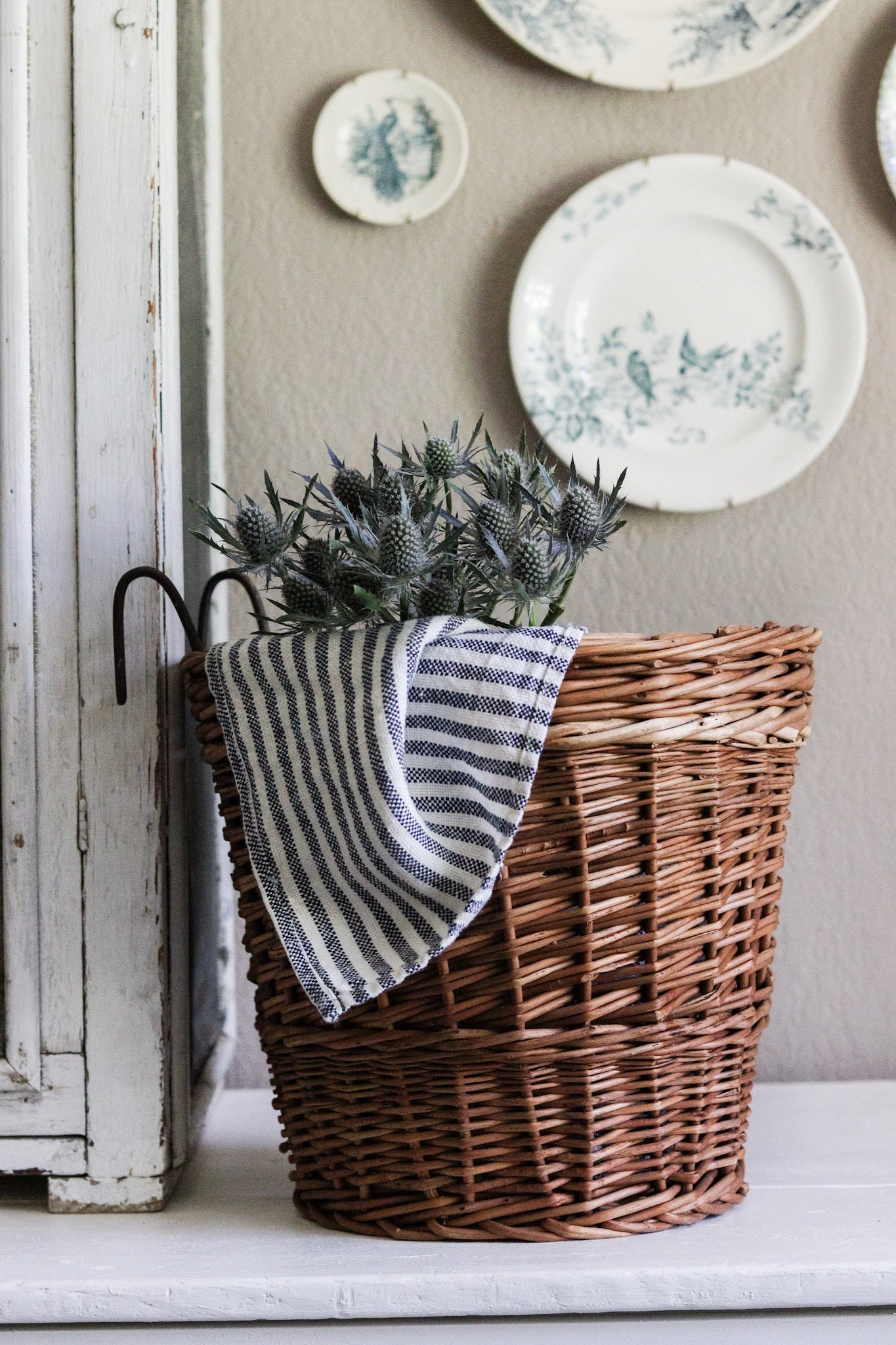 Vintage European Bike Basket