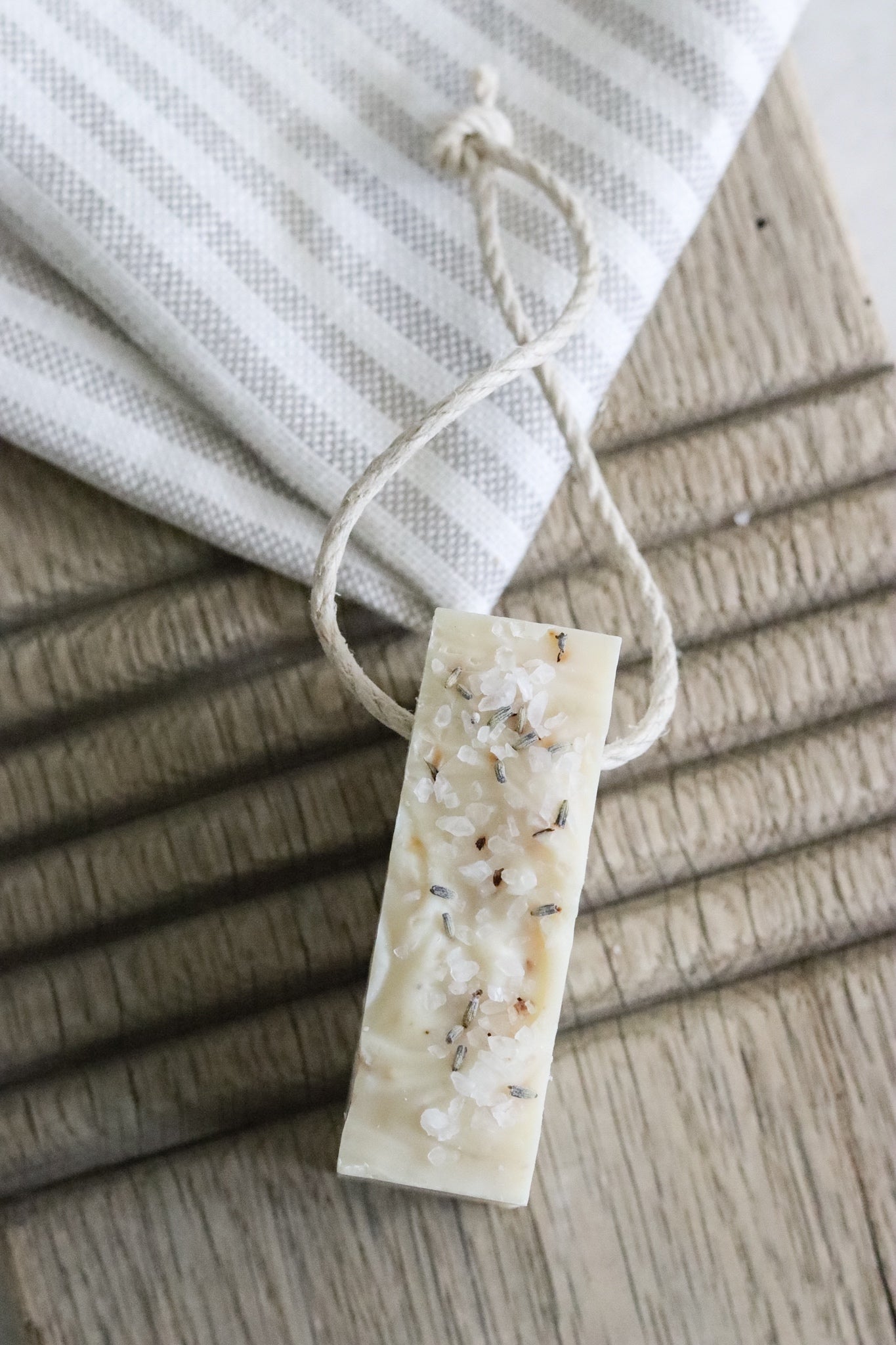 Lavender + Sea Salt Soap on a Rope