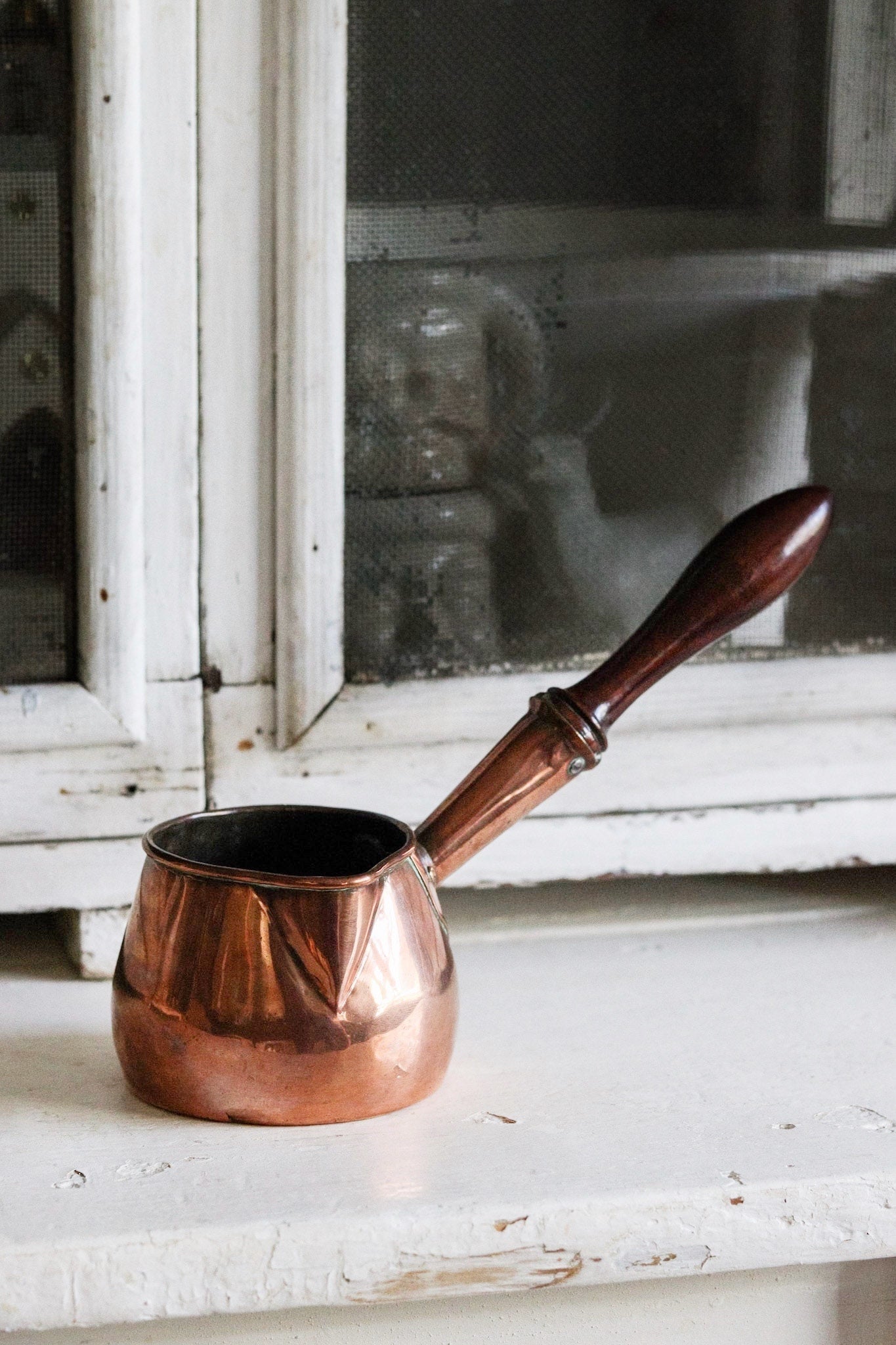 Petite Antique English Hot Cocoa Pot