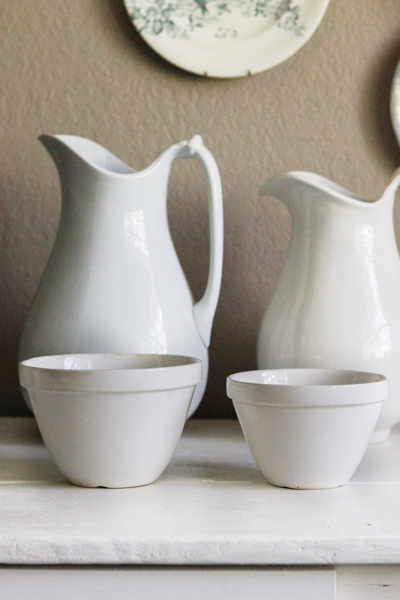 Pair of Vintage English Pudding Bowls No.1