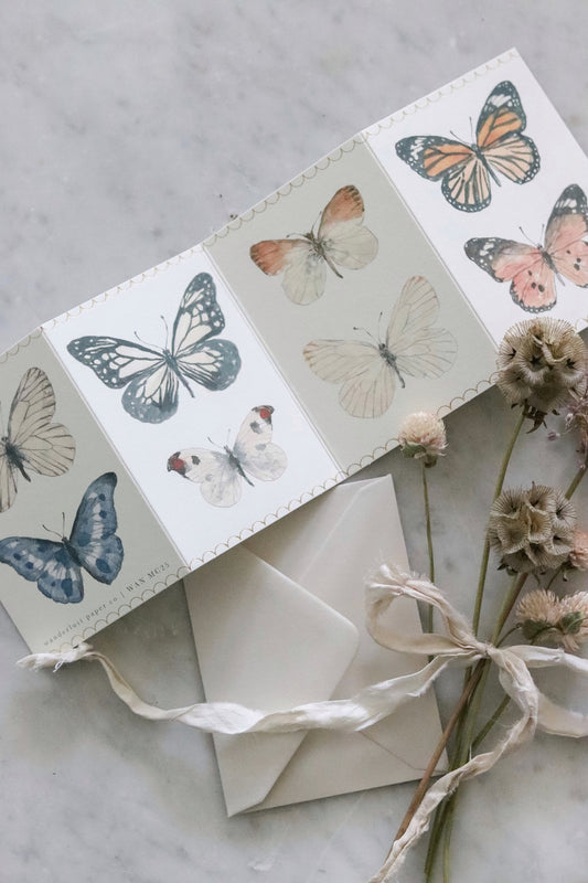 Butterfly Concertina Mini Card