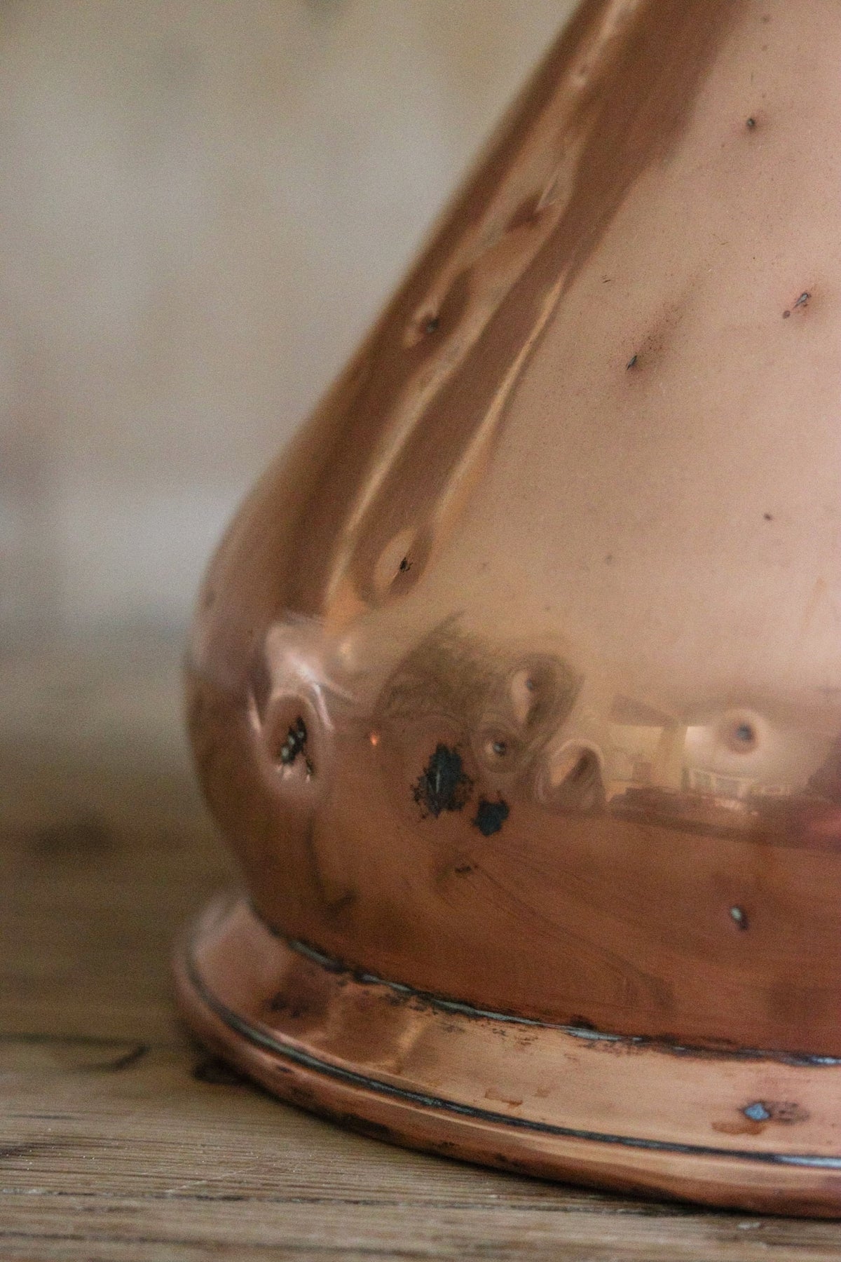 Antique English Copper Half Gallon Measuring Jug