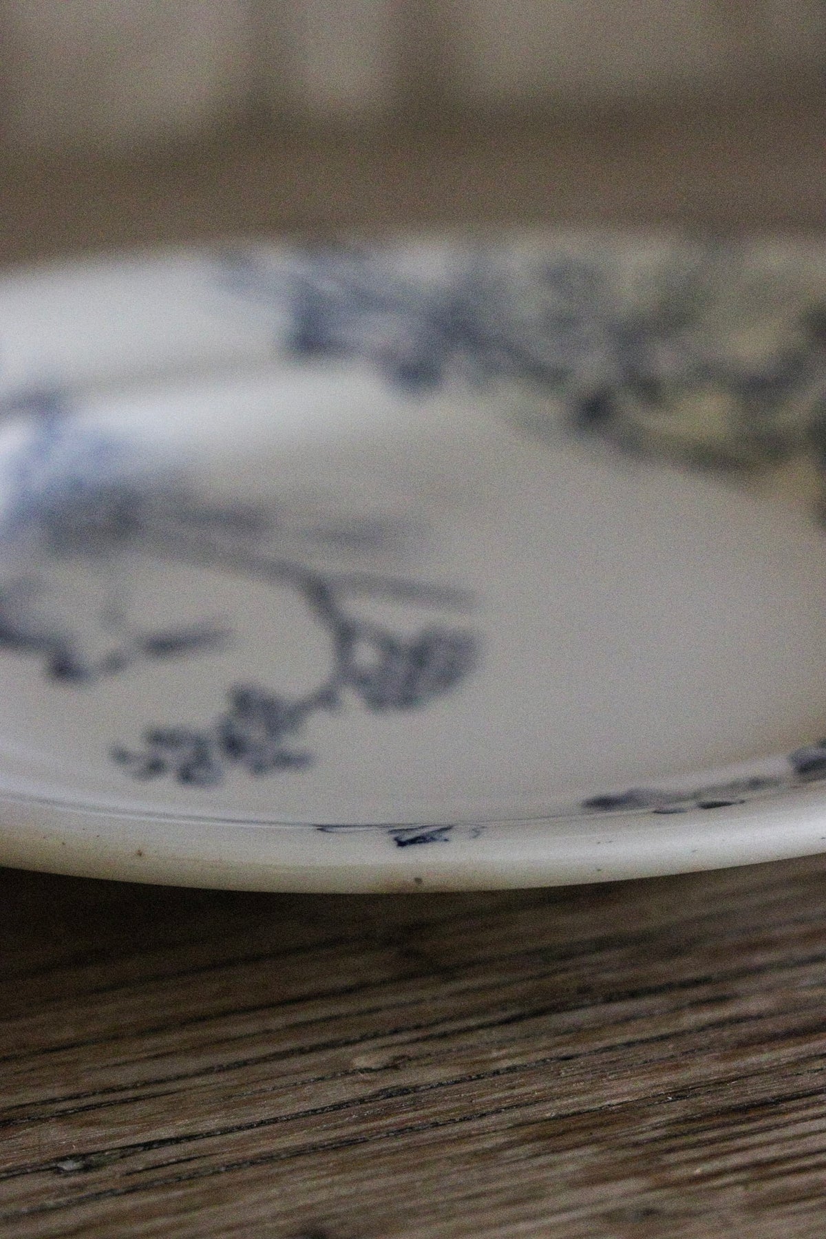 Antique French Transferware Plate with Rabbit