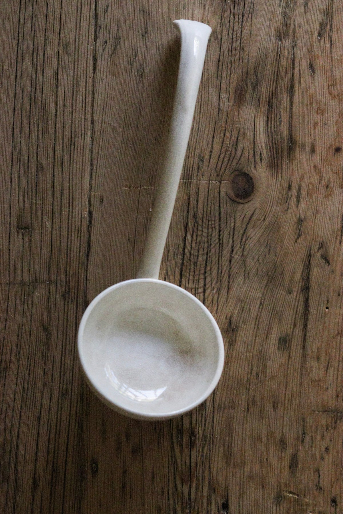 Beautiful Stained Dutch Ironstone Ladle