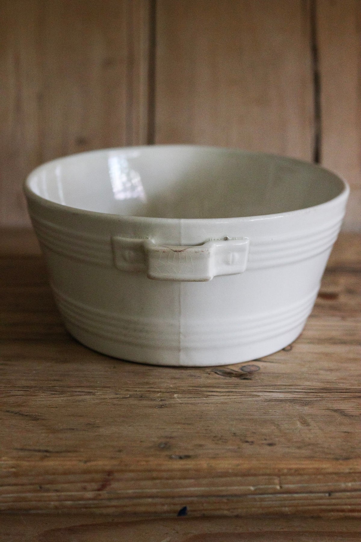 Antique Dutch Banded Cream Pail
