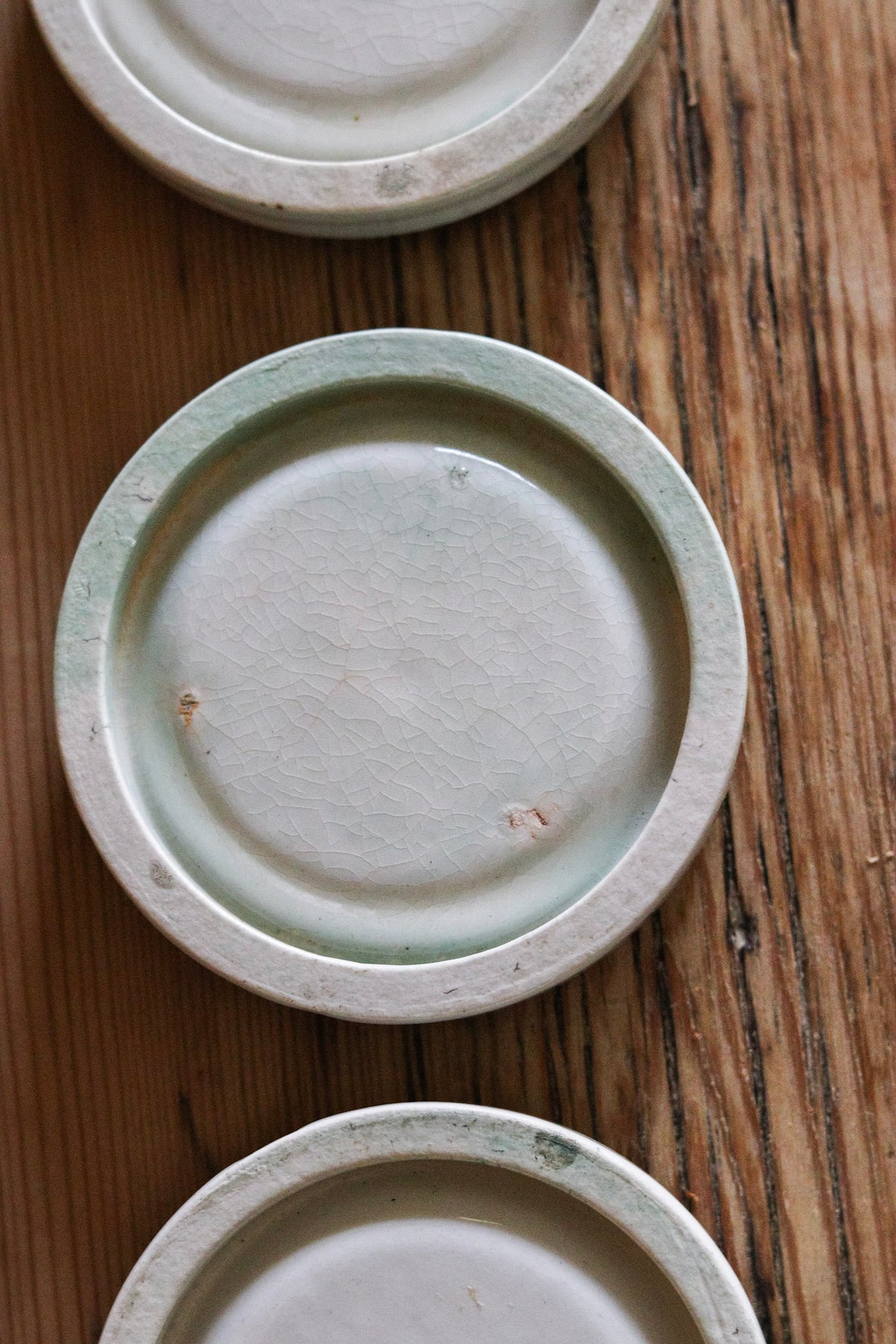 Vintage English Stacking Paint Palette Set