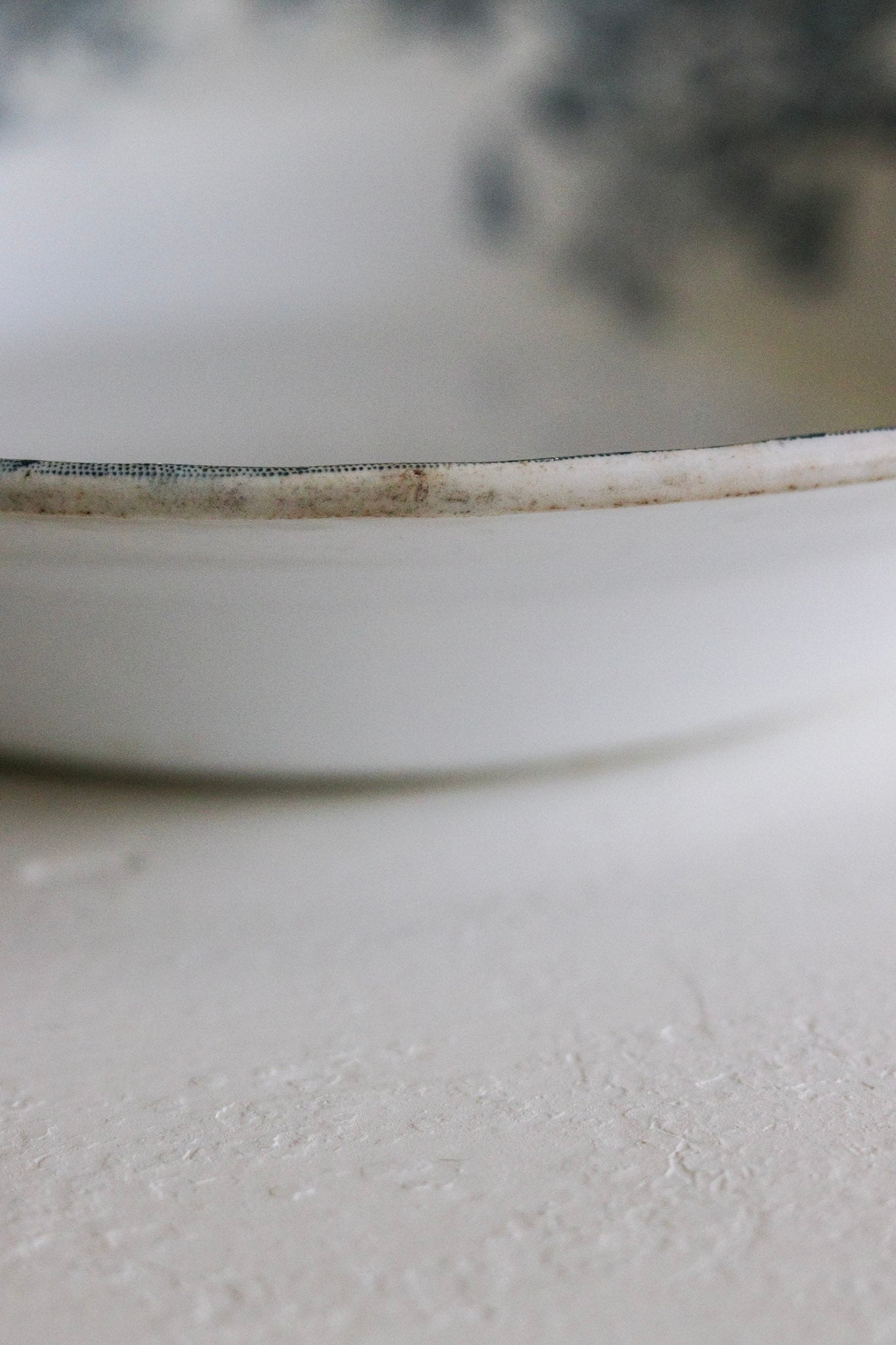 Antique French Transferware Bowl with Flowers