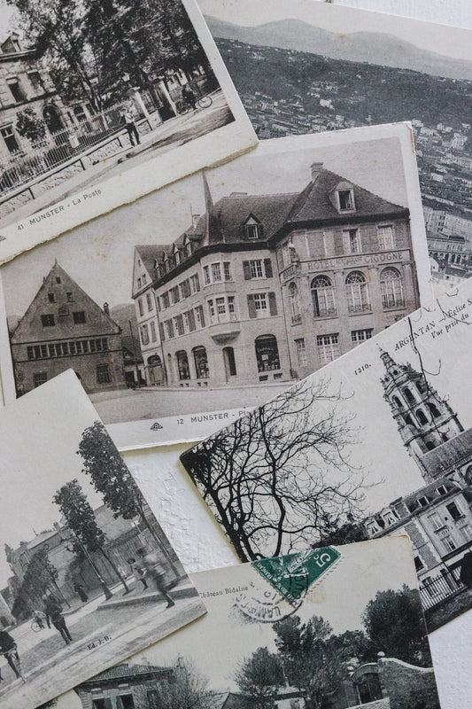 Six Vintage French Postcards - No.4