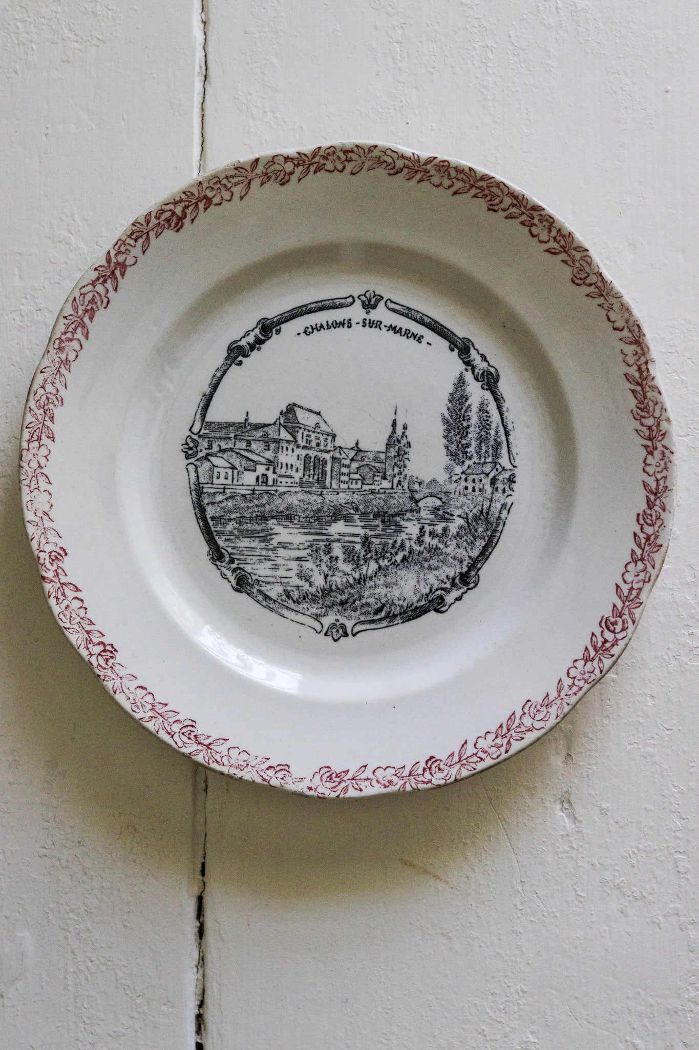 Antique French Transferware Plate  - Châlons-Sur-Marne
