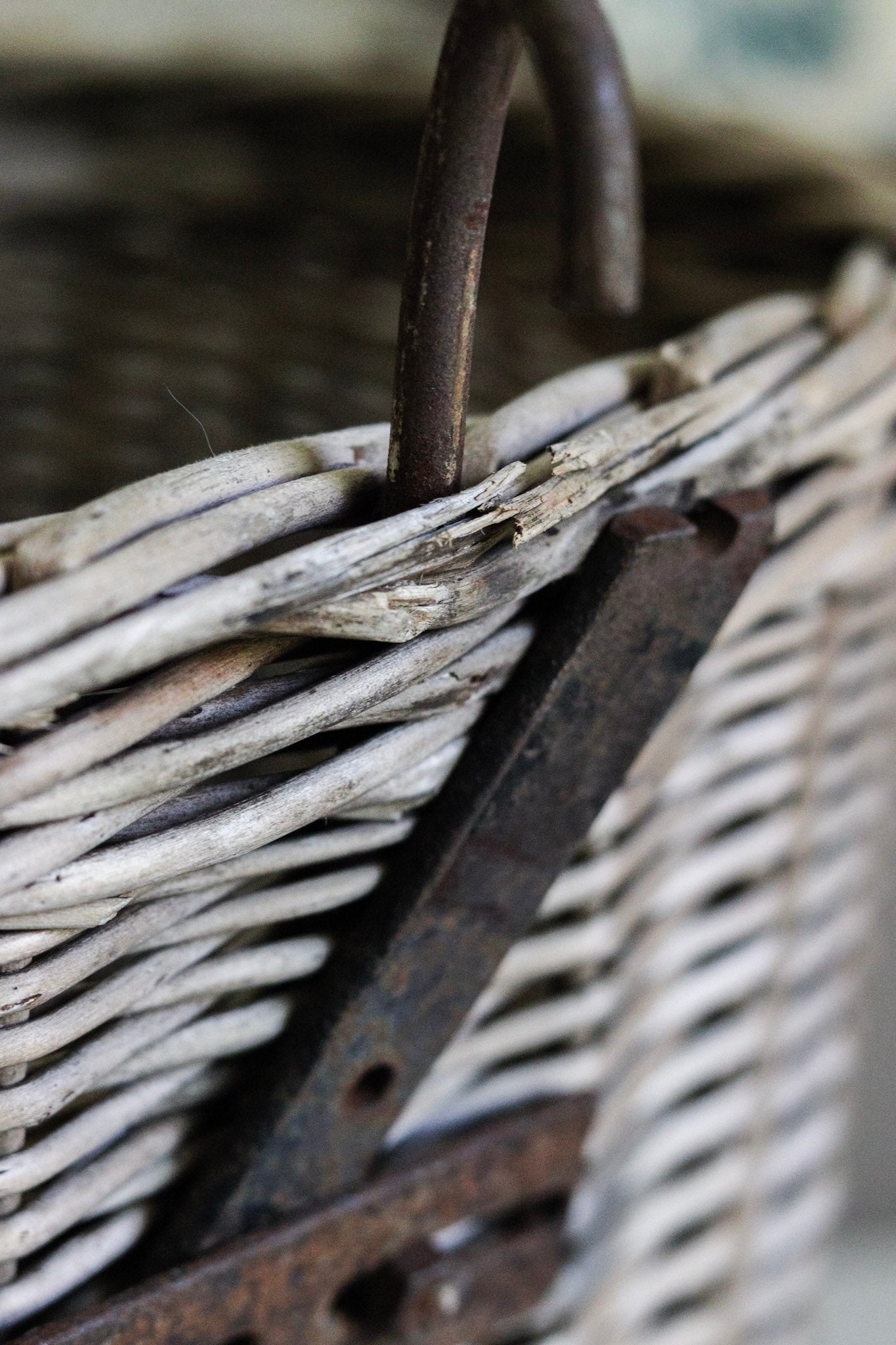 Large Vintage European Bike Basket
