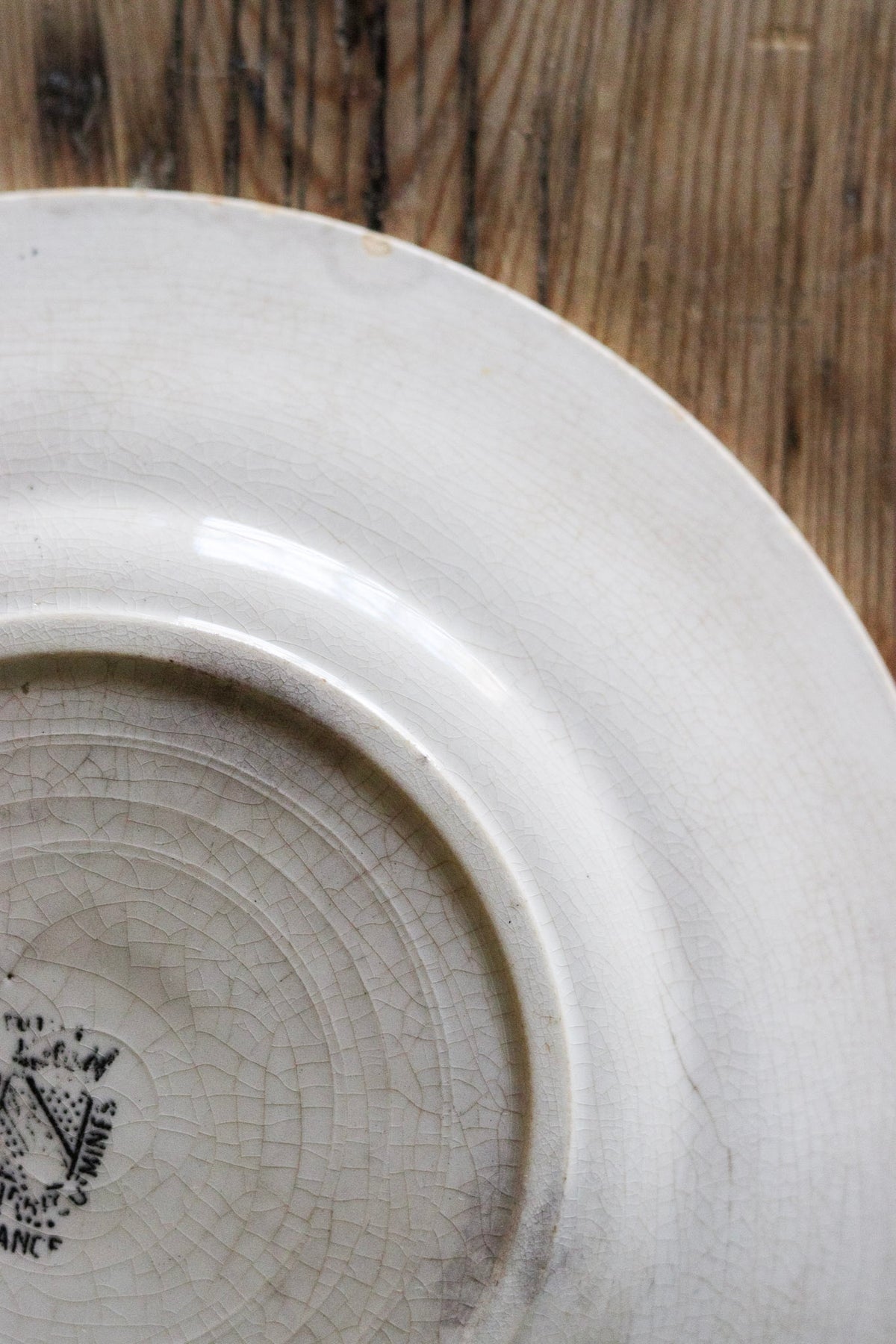 Antique French Transferware Plate
