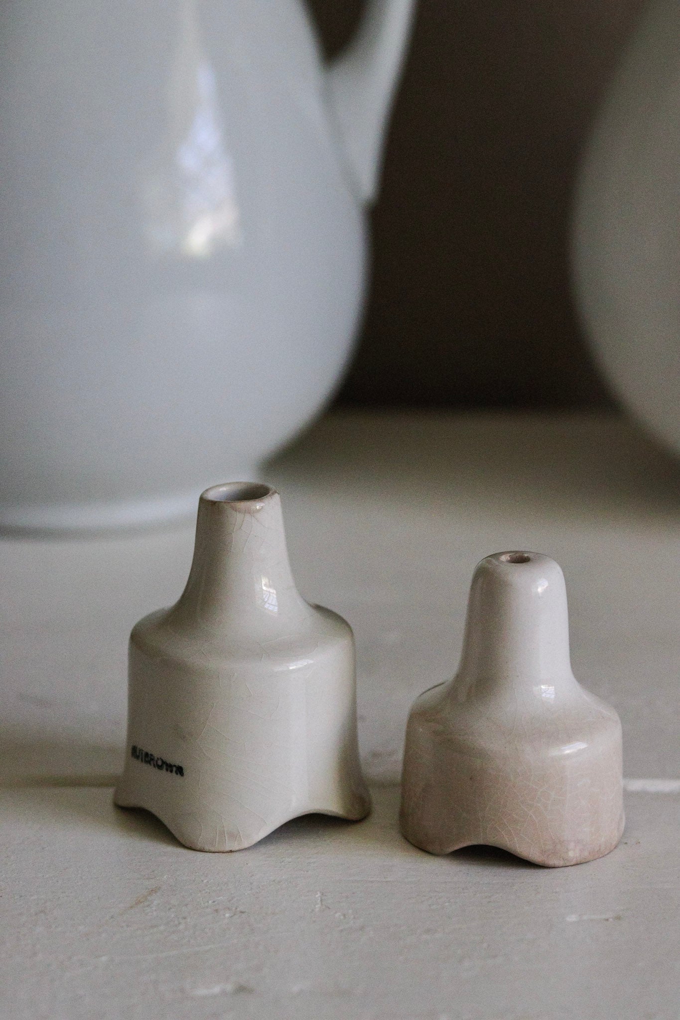 Pair of Vintage English Pie Funnels No.1