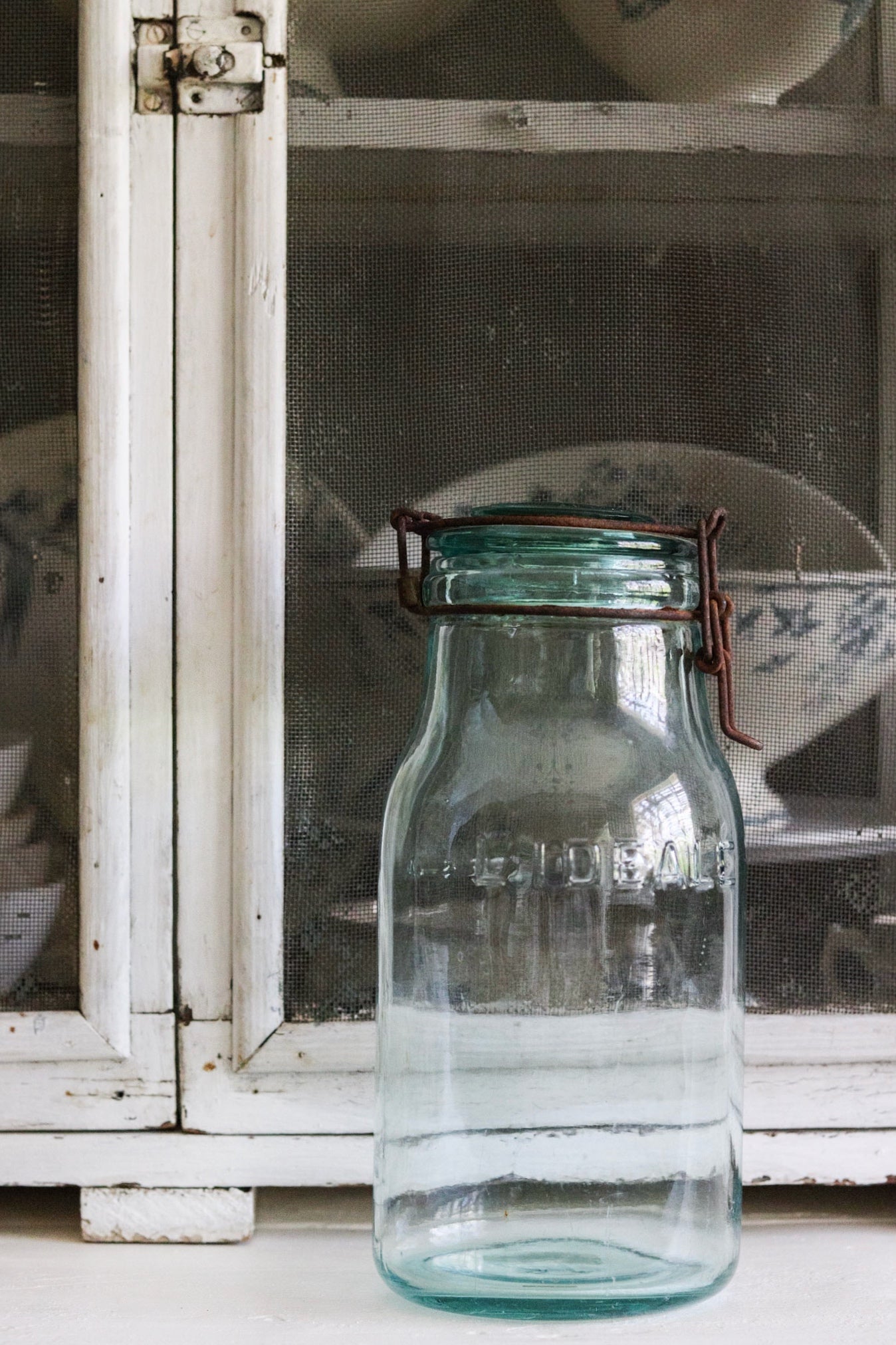 Extra Large Vintage French L'Ideale Canning Jar