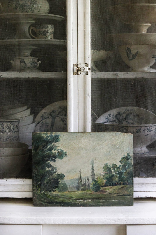 Antique French Oil Painting