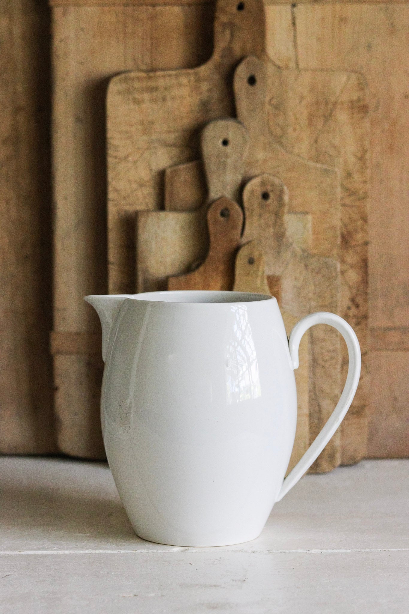 Large French Ironstone Pitcher