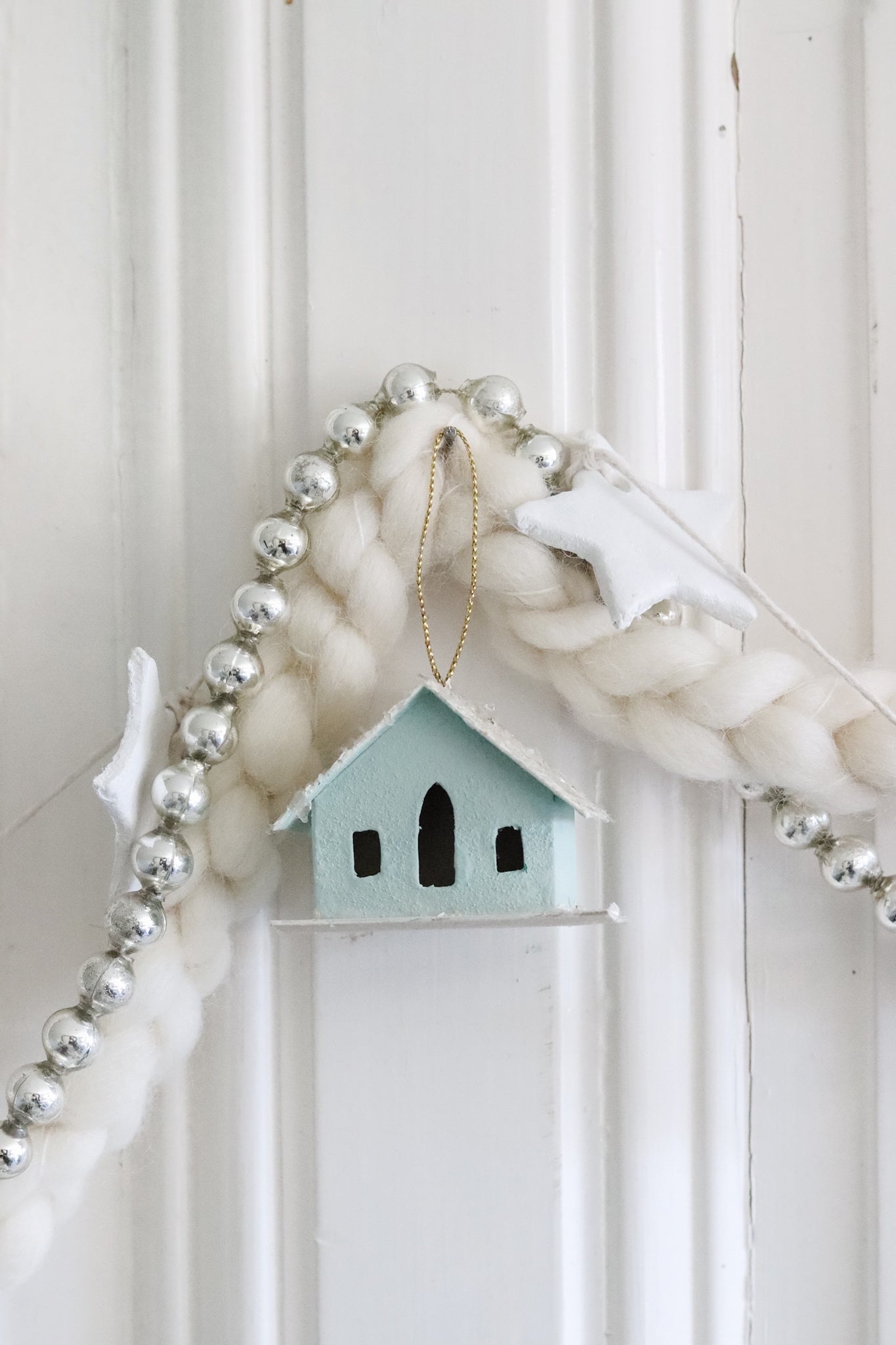 Petite Vintage Putz House Ornament